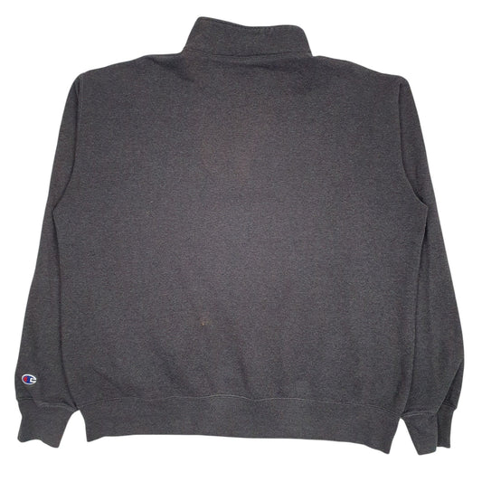 Mens Grey Champion  Quarter Zip Jumper