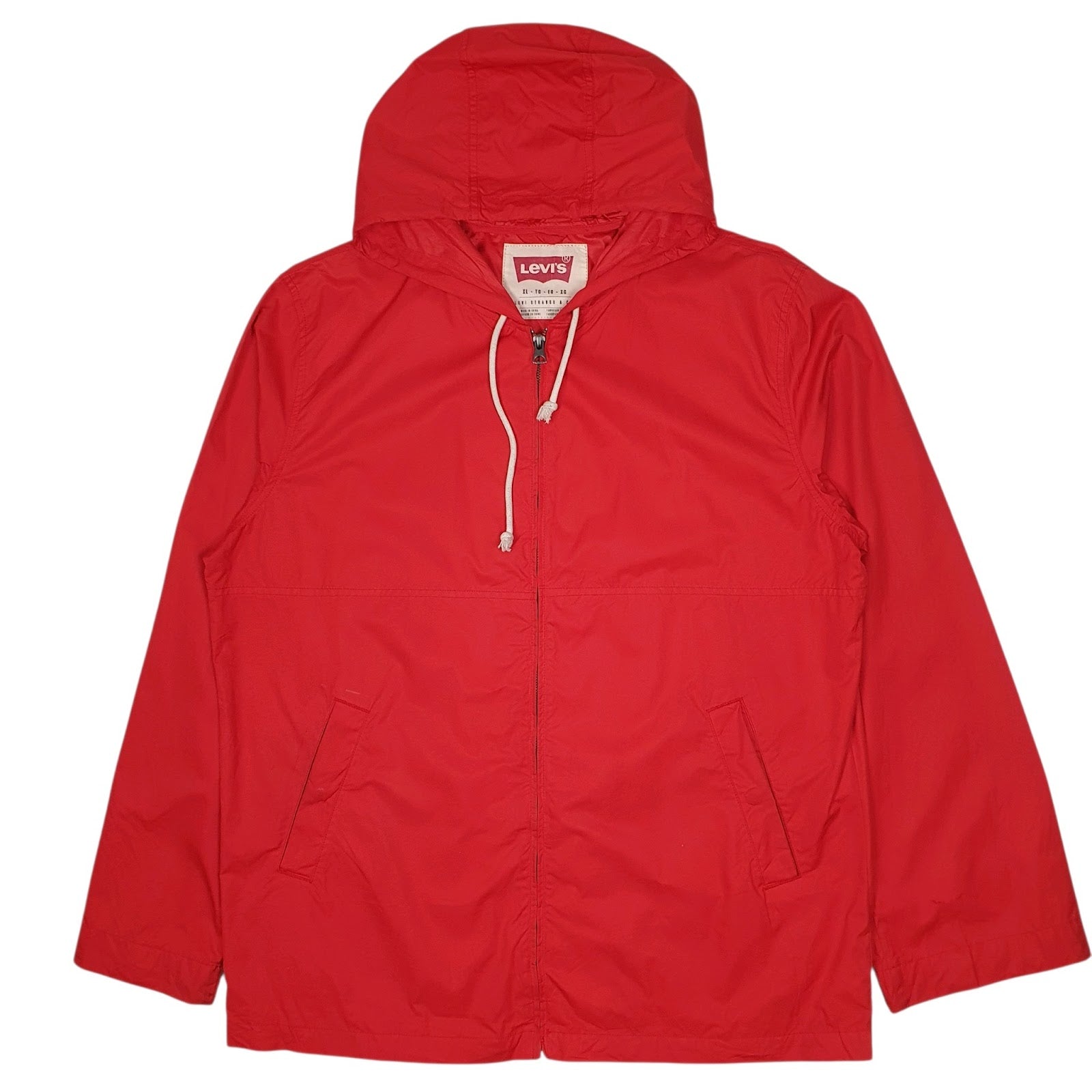 Mens Red Levis  Full Zip Coat
