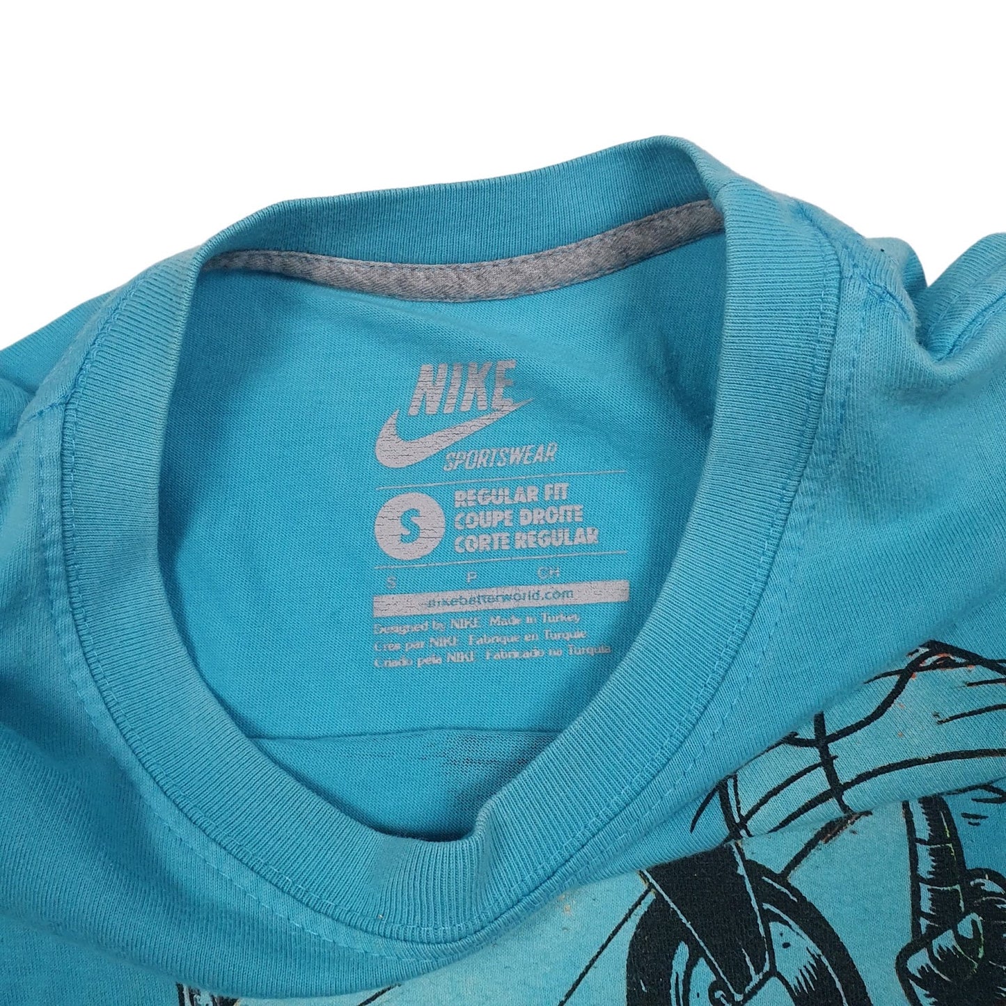 Mens Blue Nike Music DJ  T Shirt