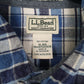 Mens Blue L.L.Bean Flannel  Shirt