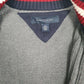 Mens Grey Tommy Hilfiger Heavy Knitwear Full Zip Jumper