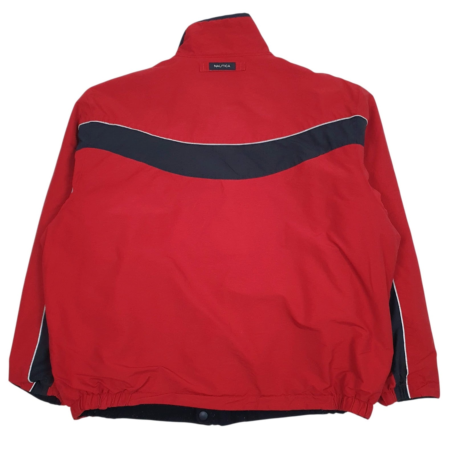 Mens Red Nautica Reversible Padded Full Zip Coat