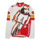 Mens White Unbranded Schwechater Bier Beer Cycling Jersey Jacket Long Sleeve T Shirt