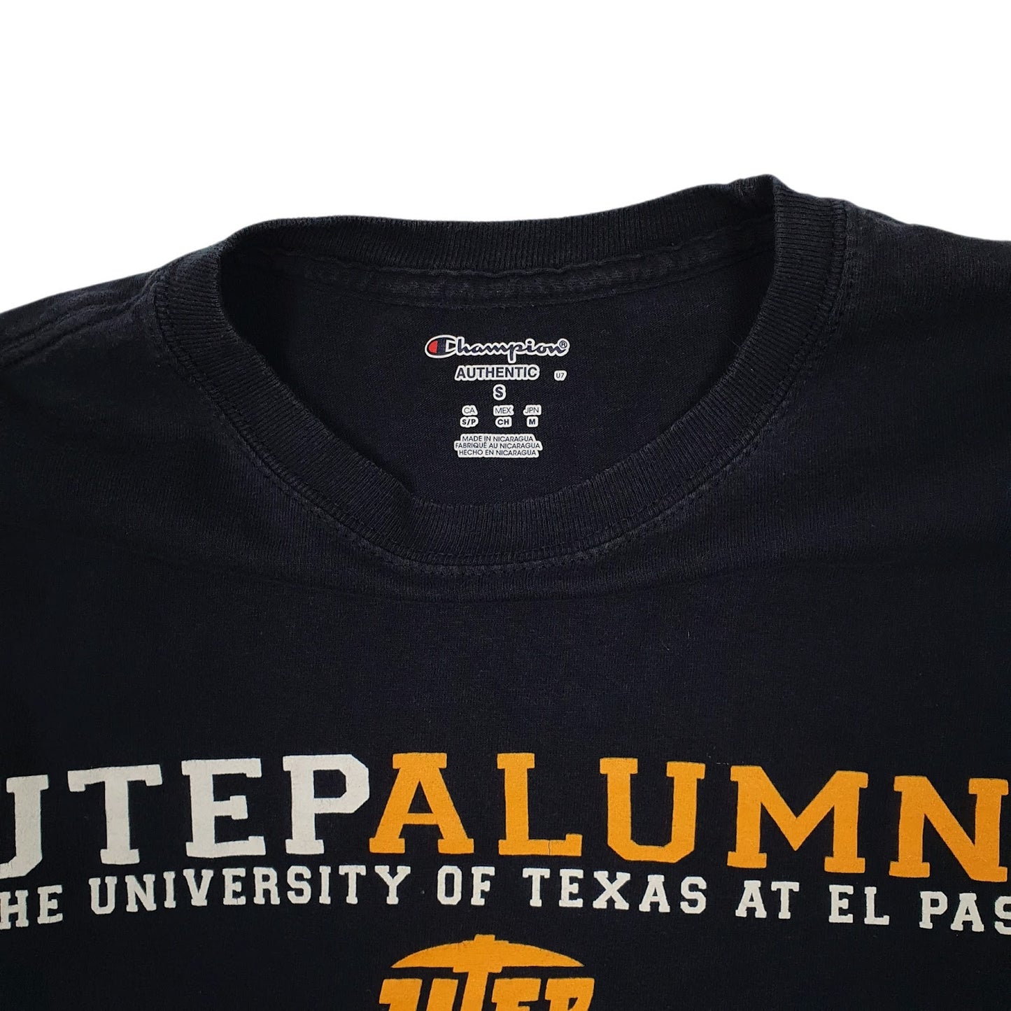 Mens Navy Champion Texas University  T Shirt
