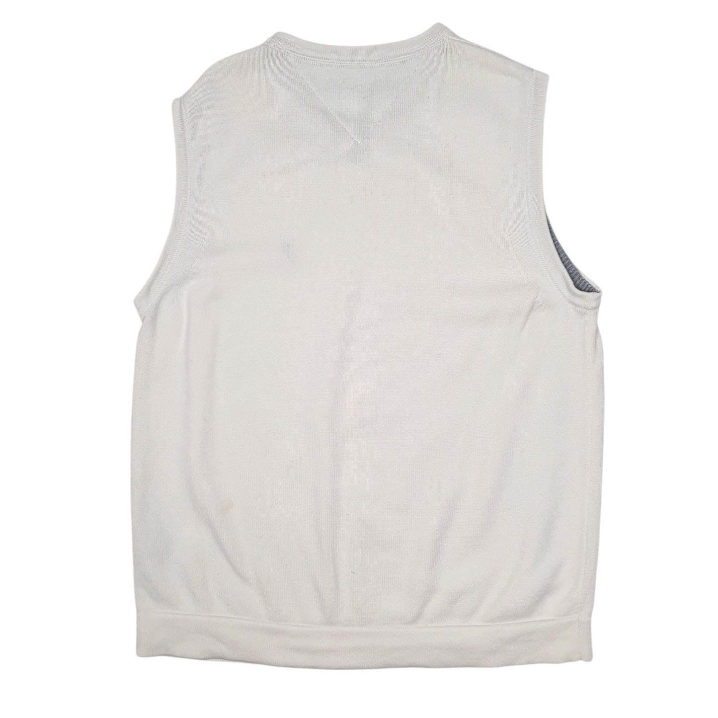 Mens Cream Tommy Hilfiger  Vest Jumper
