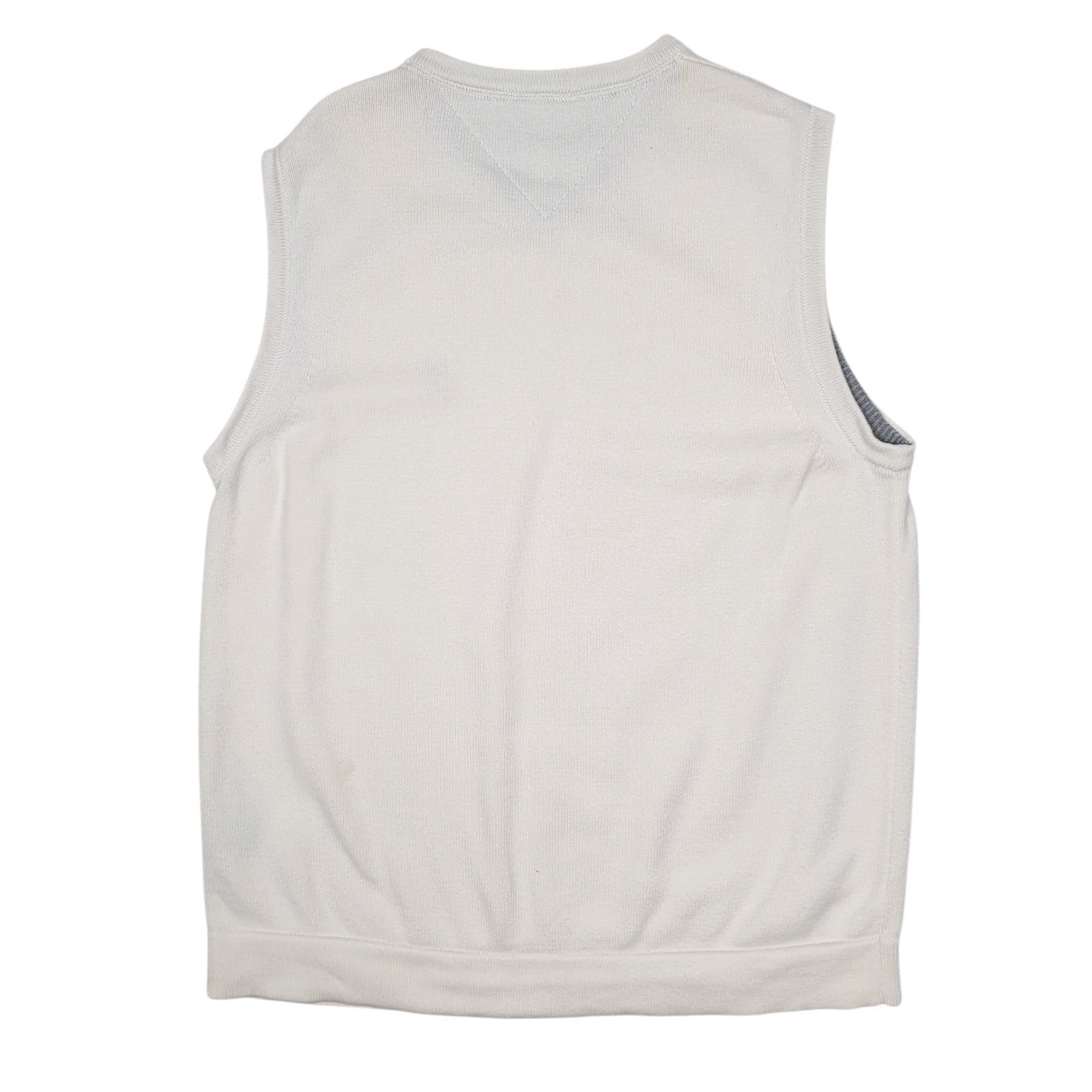 Mens Cream Tommy Hilfiger  Vest Jumper