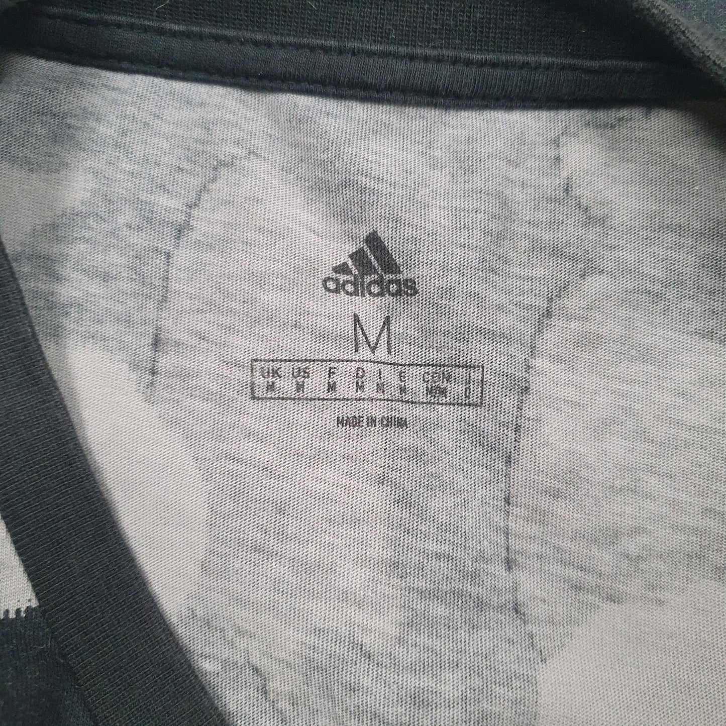 Mens Grey Adidas Camo  T Shirt