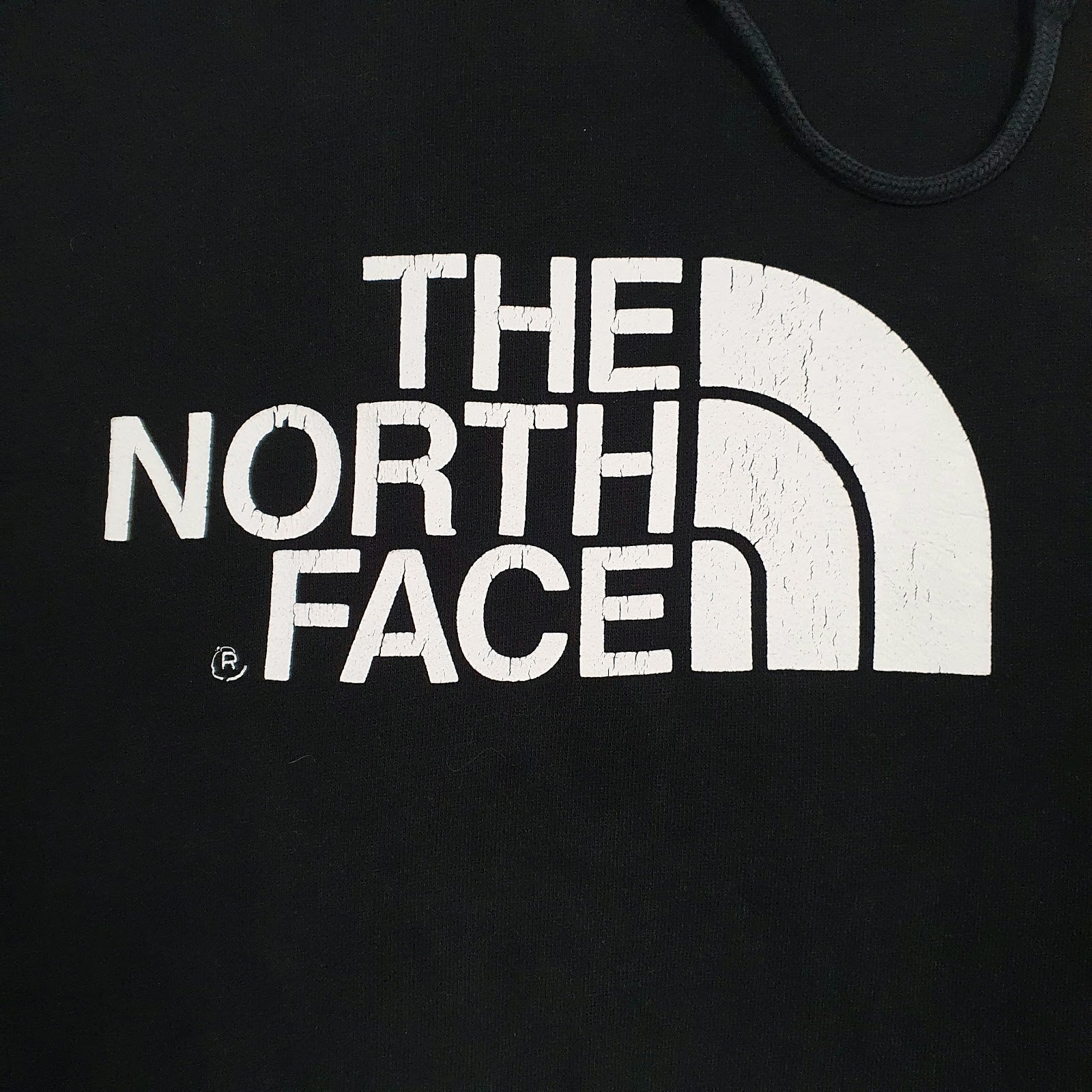 Mens Black The North Face Spellout Hoodie Jumper