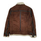 Mens Brown Zara Faux Shearling Flight  Coat