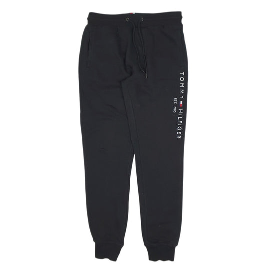 Mens Black Tommy Hilfiger  Jogger Trousers
