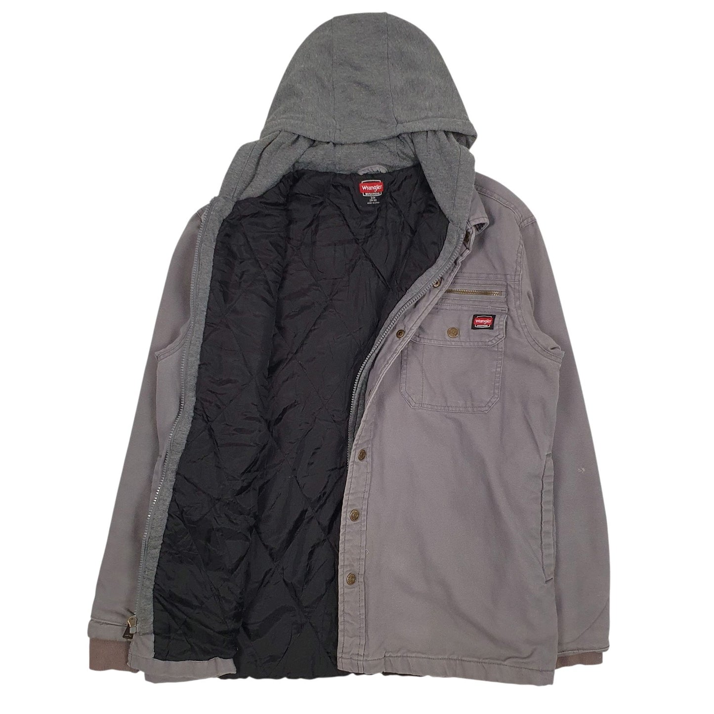 Mens Grey Wrangler Padded  Coat