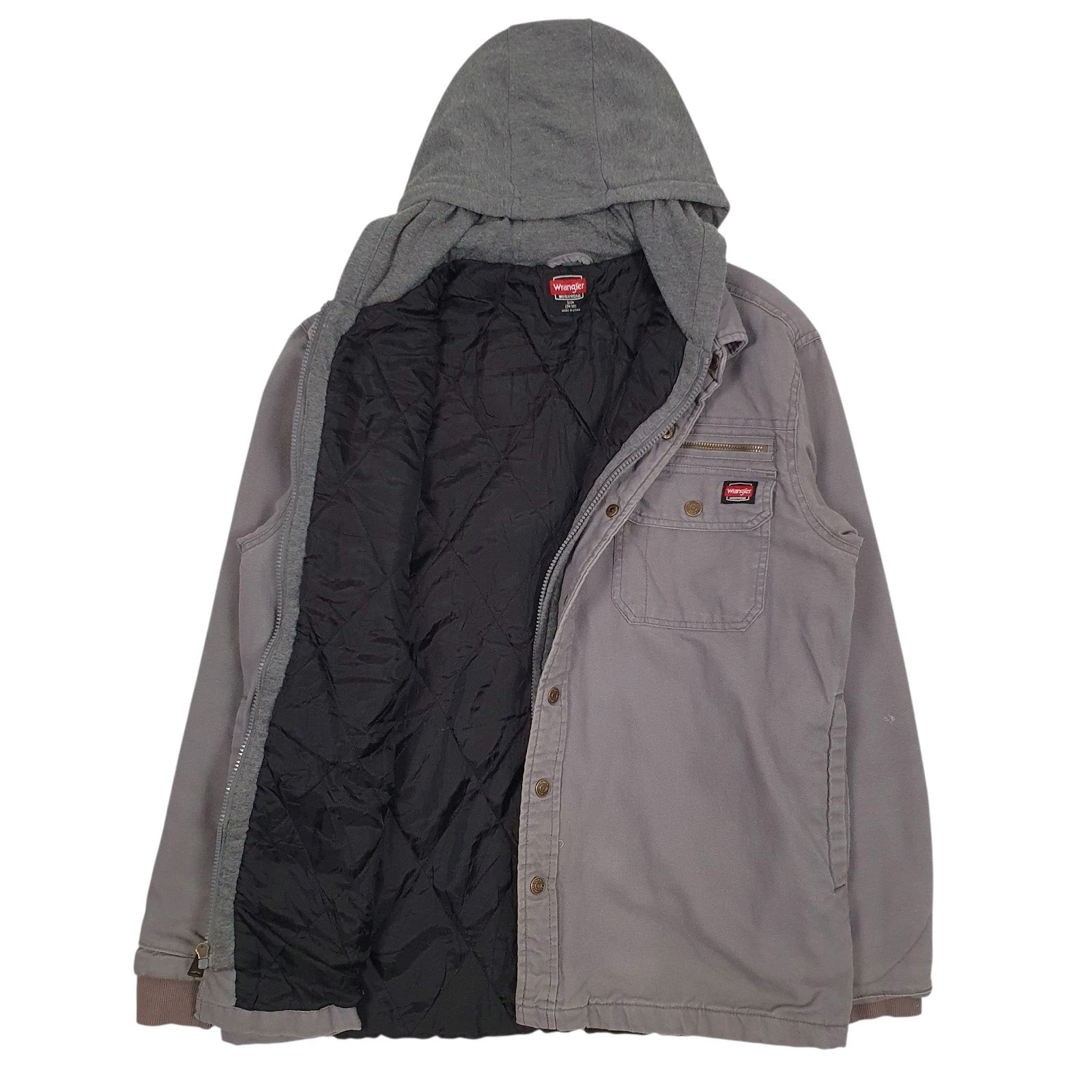 Mens Grey Wrangler Padded  Coat