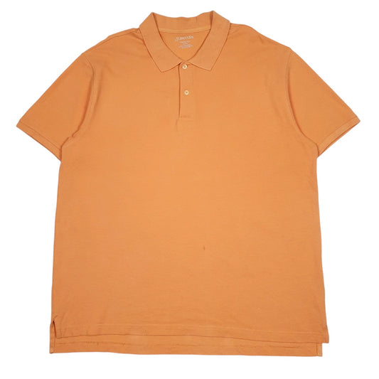 Mens Orange St Johns Bay  Short Sleeve Polo Shirt