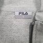 Mens Grey Fila Spellout Full Zip Jumper