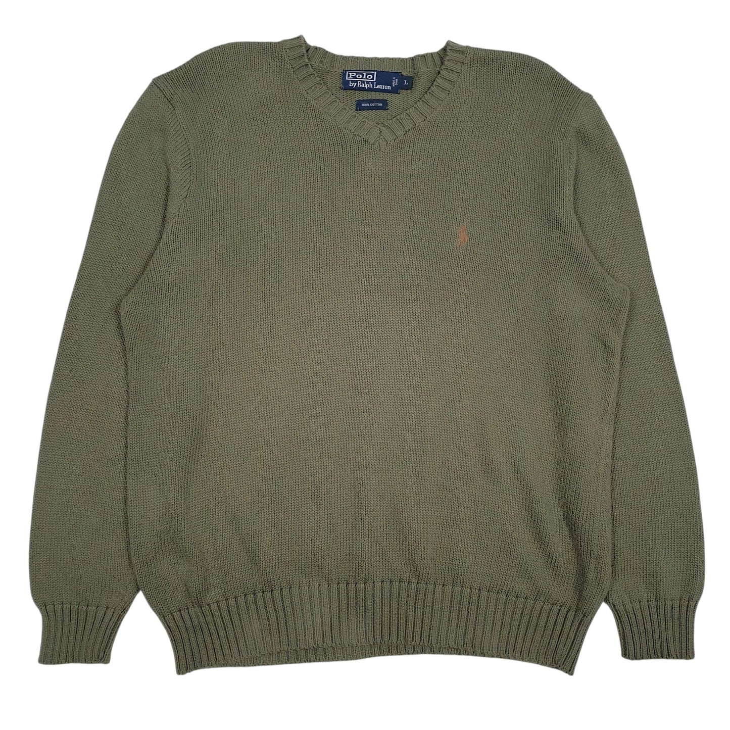 Mens Green Polo Ralph Lauren  Crewneck Jumper