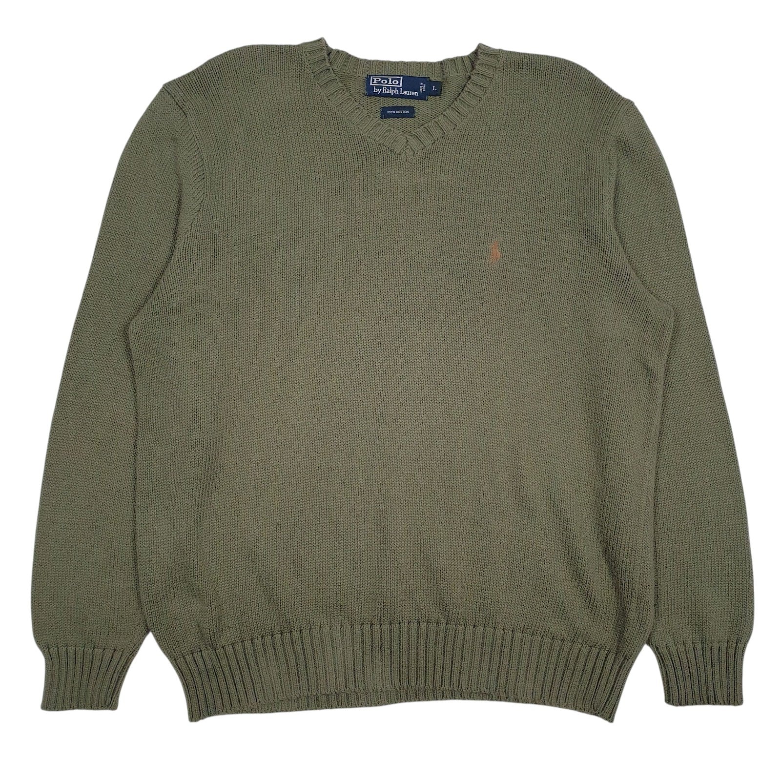 Mens Green Polo Ralph Lauren  Crewneck Jumper