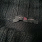 Womens Black Laura Lindor Roll Neck Knit Crewneck Jumper