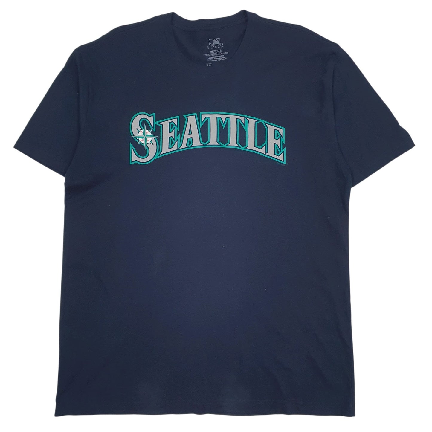 Mens Navy MLB Seattle Mariners Short Sleeve T Shirt