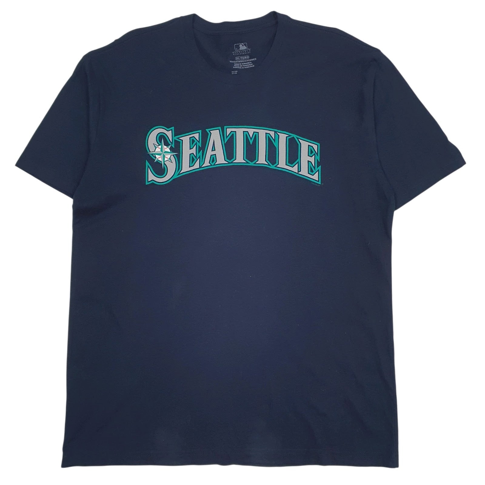 Mens Navy MLB Seattle Mariners Short Sleeve T Shirt