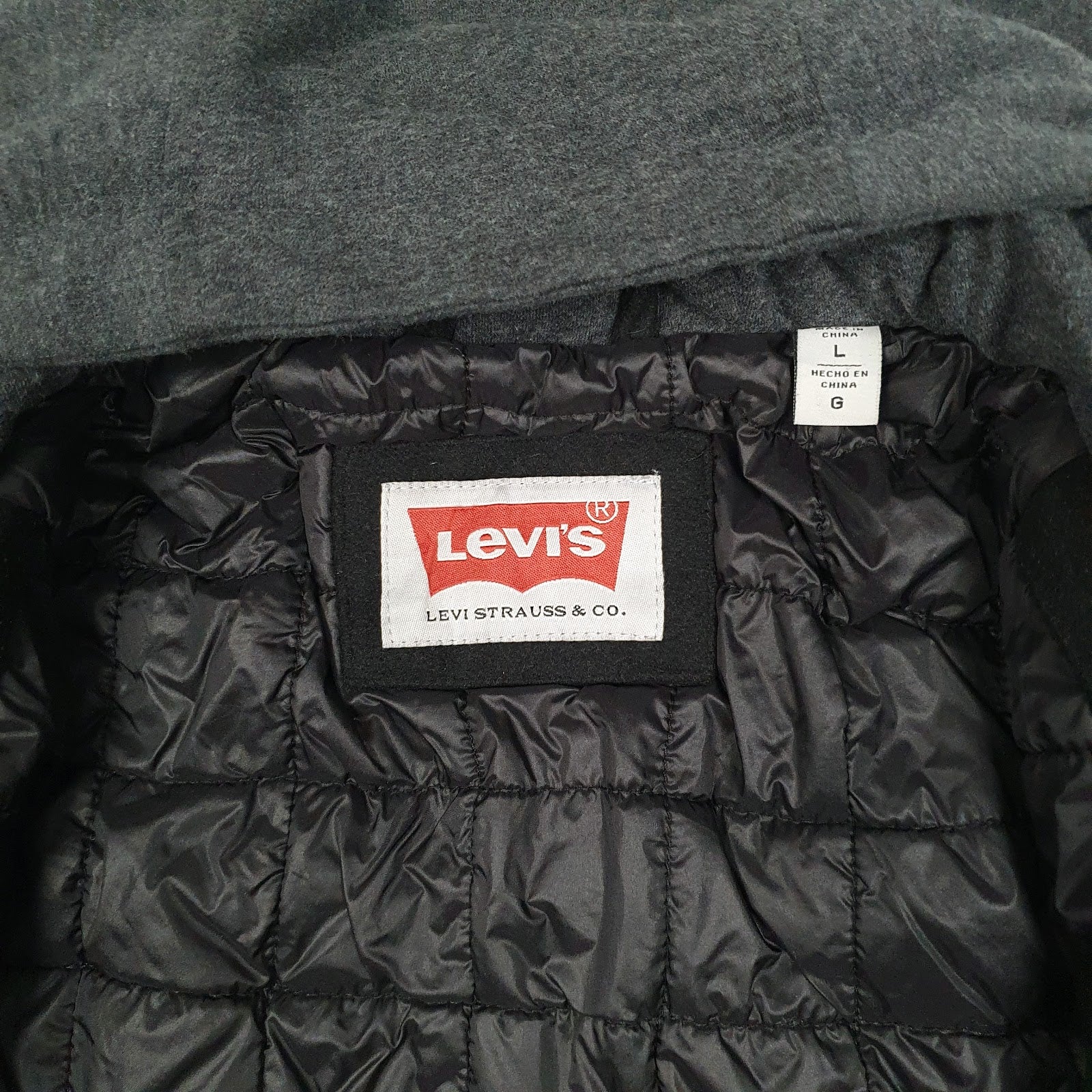 Mens Brown Levis Military Navy Duffle  Coat