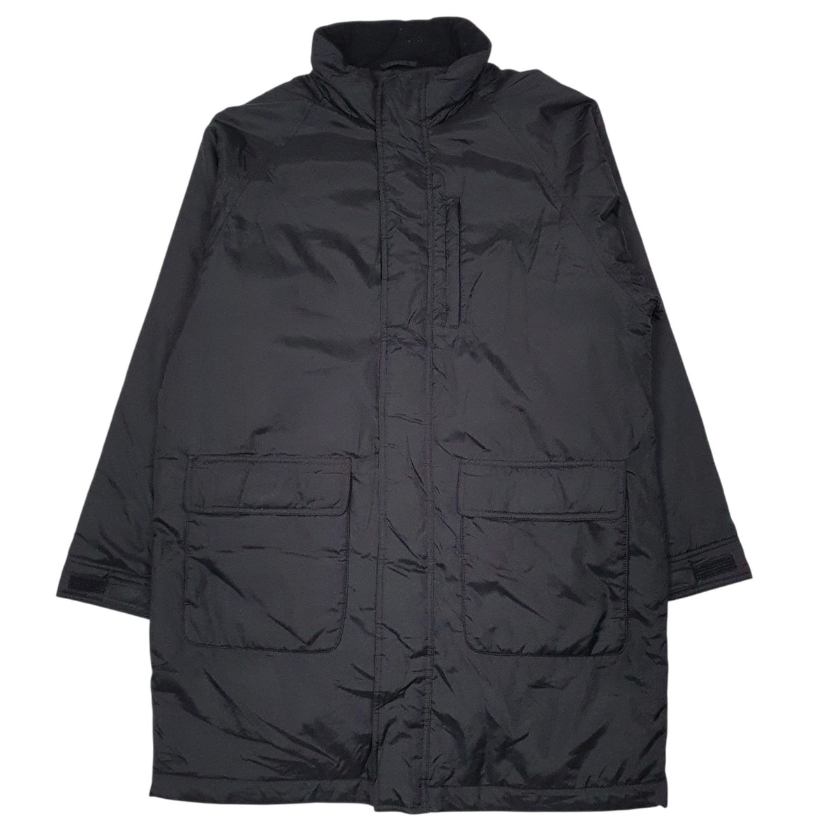 Mens Black Uniqlo Longline  Coat