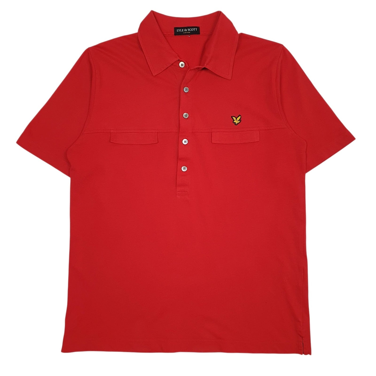 Mens Red Lyle & Scott  Short Sleeve Polo Shirt