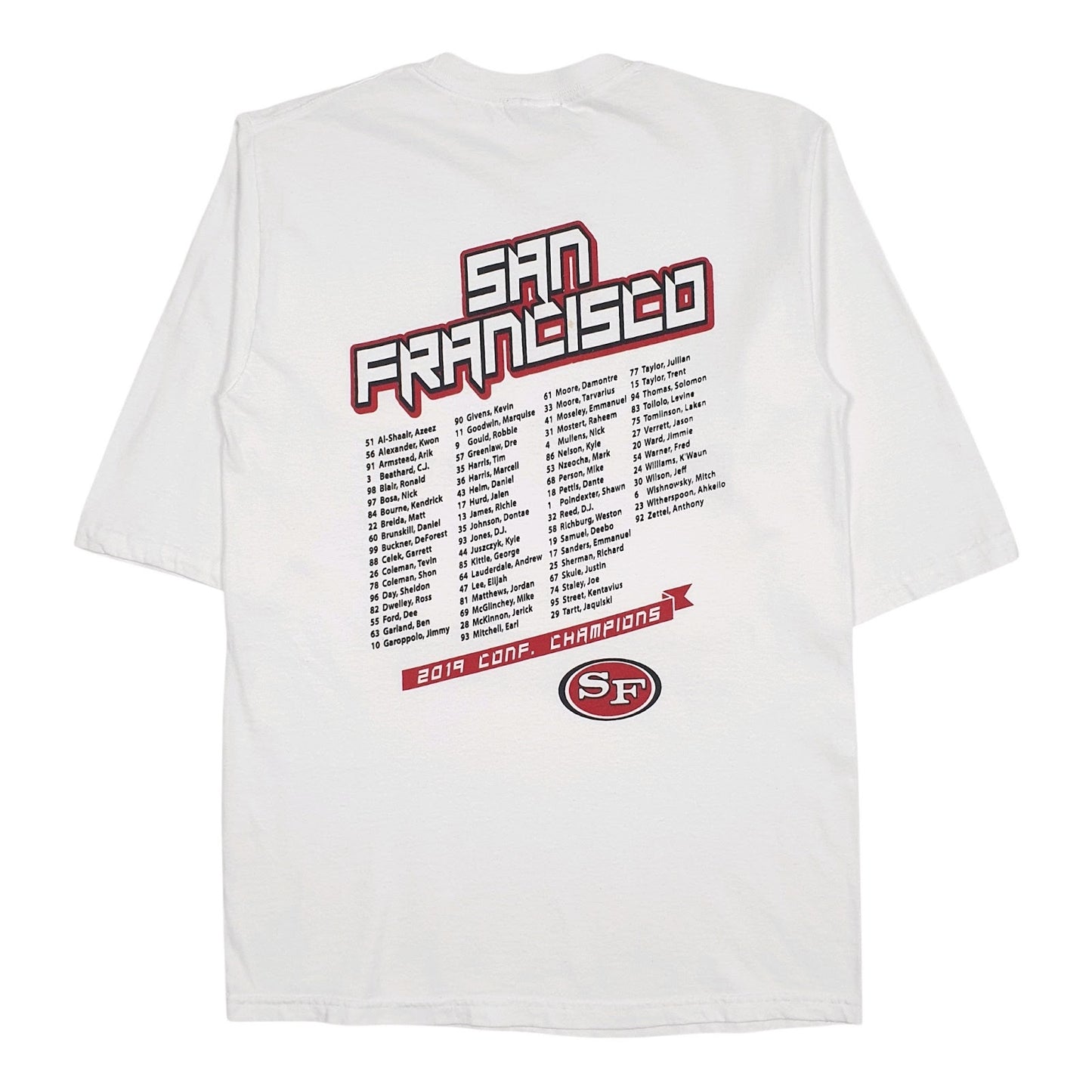 Mens White Unbranded NFL San Francisco Faithful Empire  T Shirt