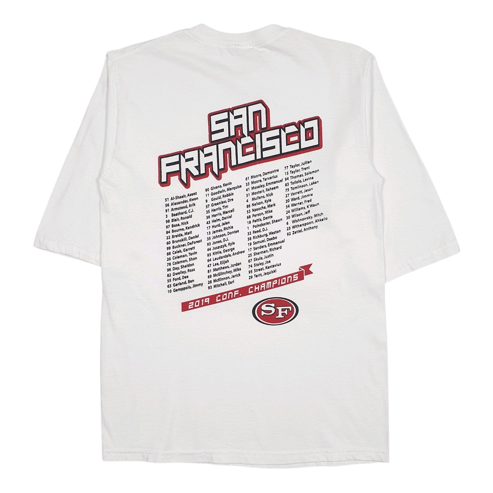 Mens White Unbranded NFL San Francisco Faithful Empire  T Shirt
