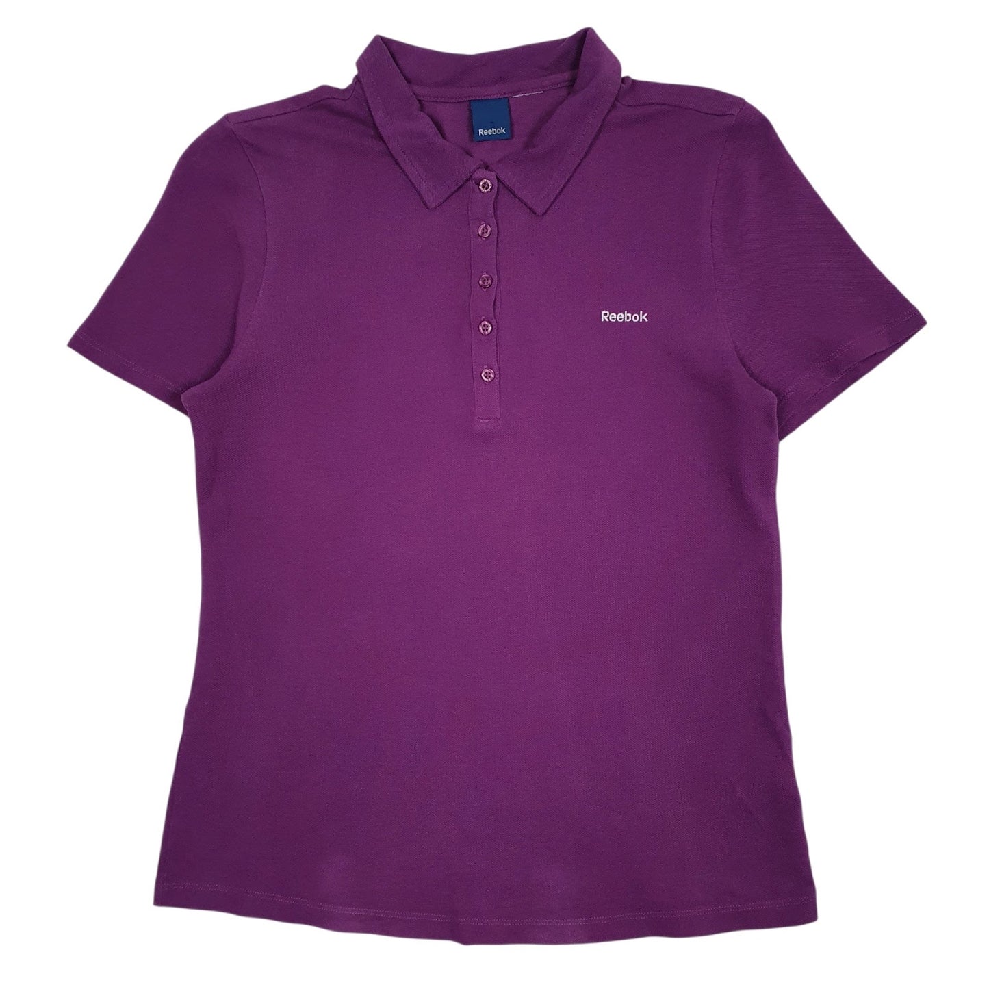 Mens Purple Reebok  Short Sleeve Polo Shirt