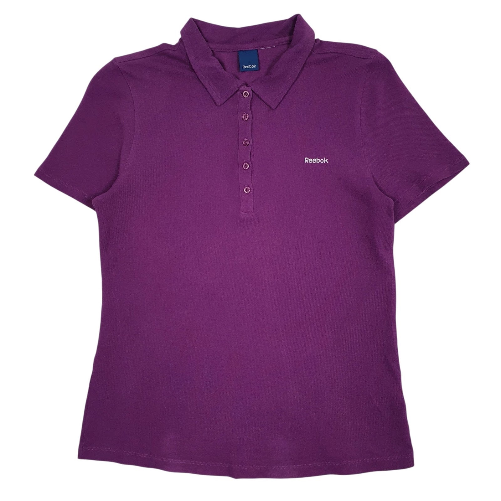 Mens Purple Reebok  Short Sleeve Polo Shirt