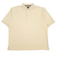 Mens Yellow Haggar Sport  Short Sleeve Polo Shirt
