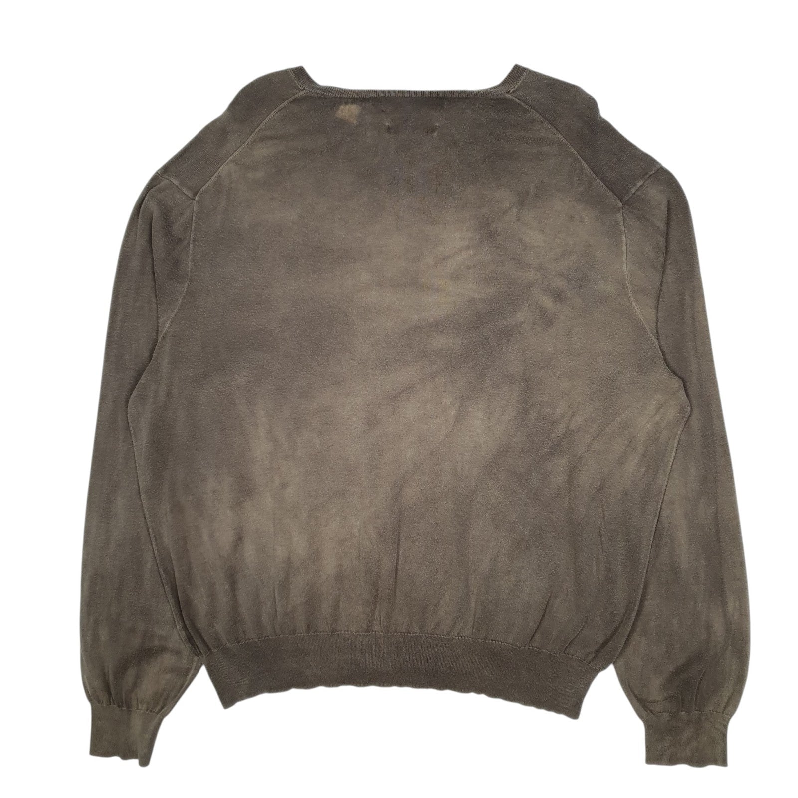Mens Grey Polo Ralph Lauren  V Neck Jumper