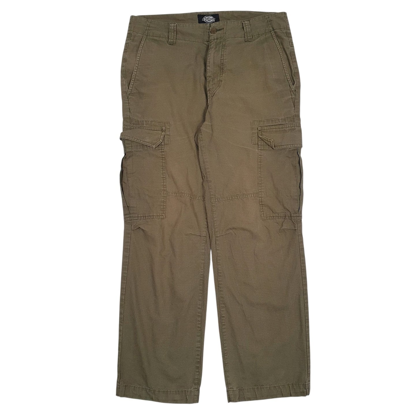 Mens Green Dickies Workwear Cargo Trousers