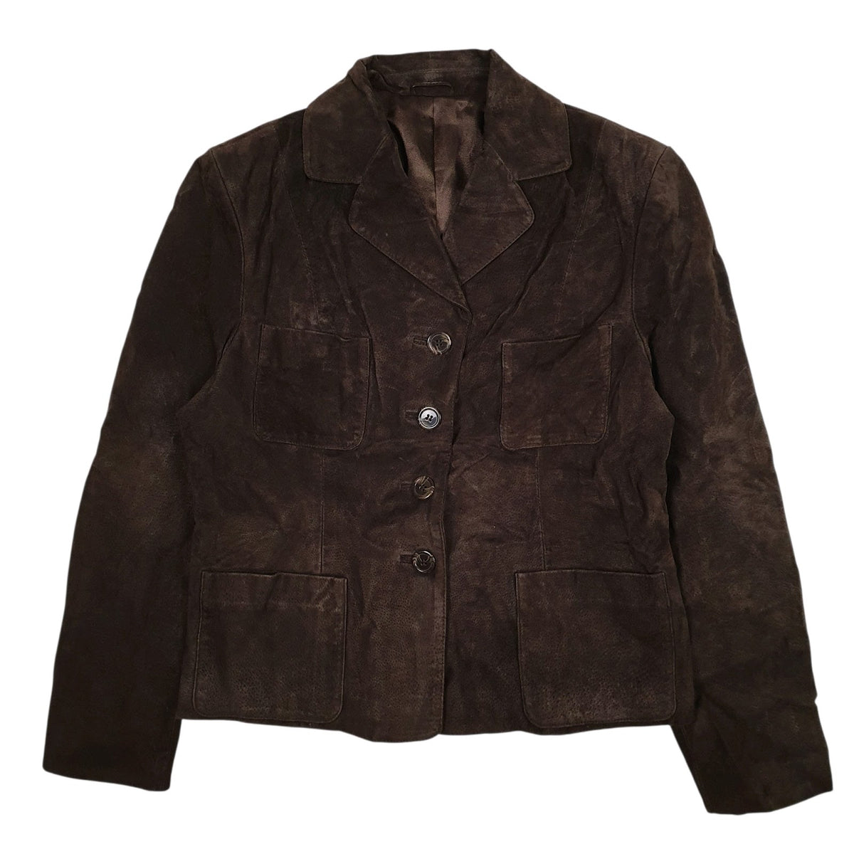 Womens Grey Yessica C&A Suede Blazer  Coat