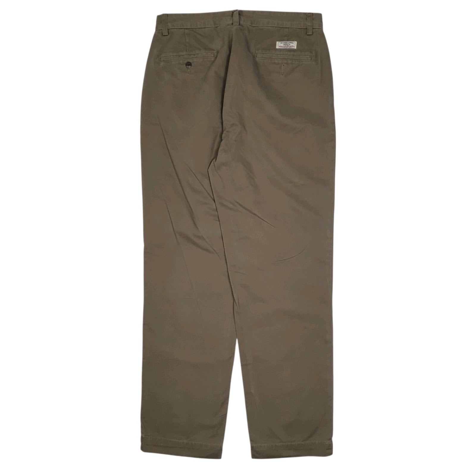 Mens Grey Polo Ralph Lauren Prospect Pant Vintage 90s  Trousers