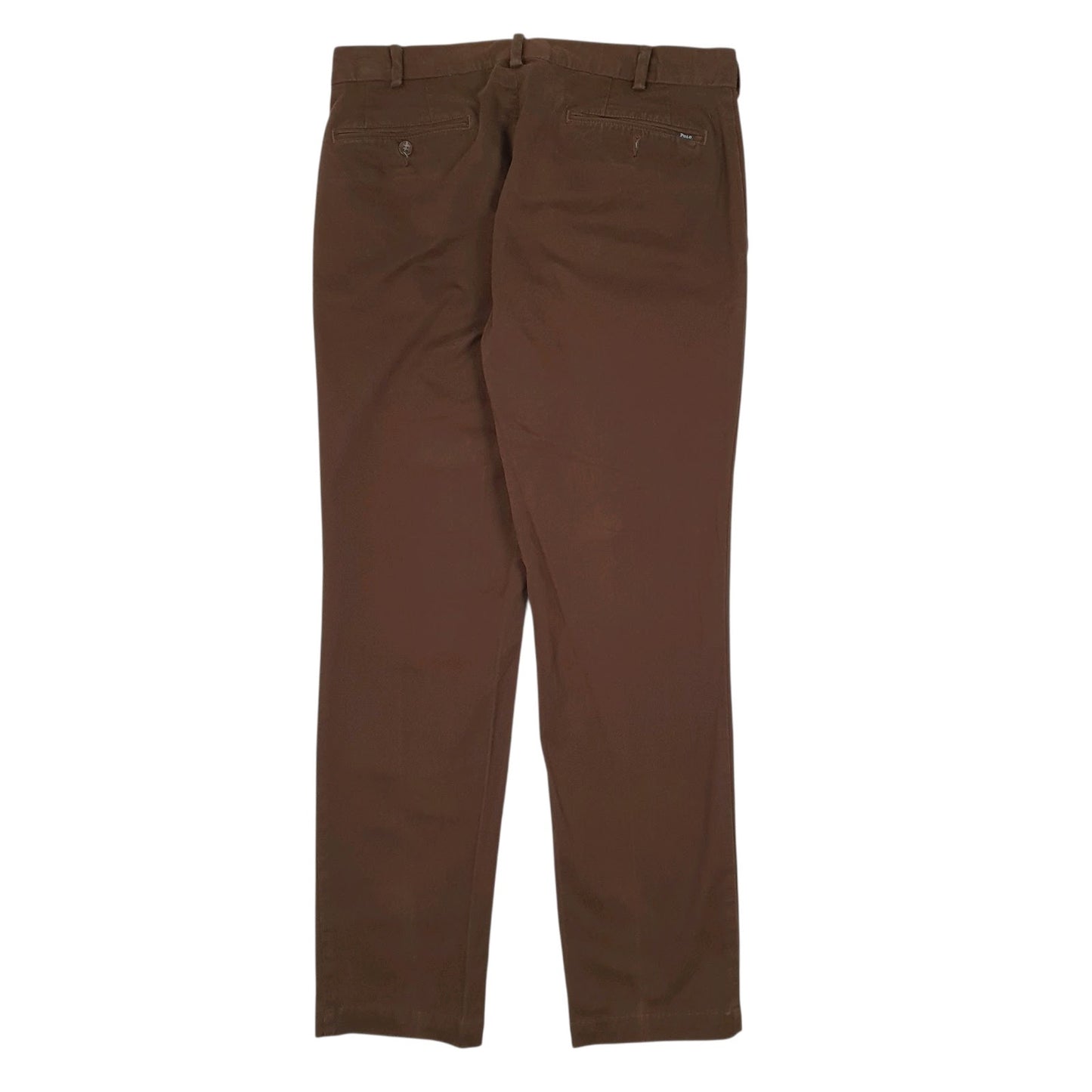 Mens Brown Polo Ralph Lauren Stretch Custom Fit  Trousers