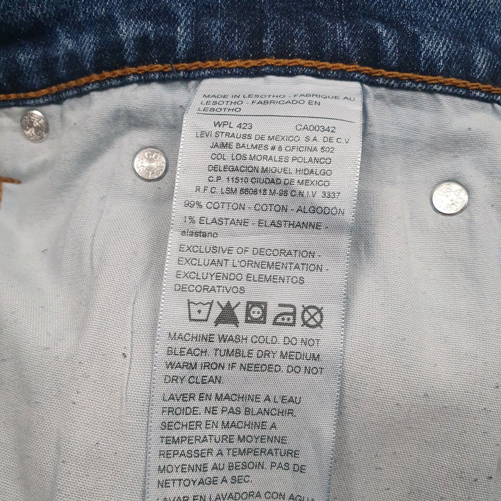 Mens Blue Levis   Jeans