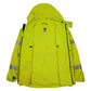 Mens Yellow Carhartt Hi Vis Worksite Saftey  Coat