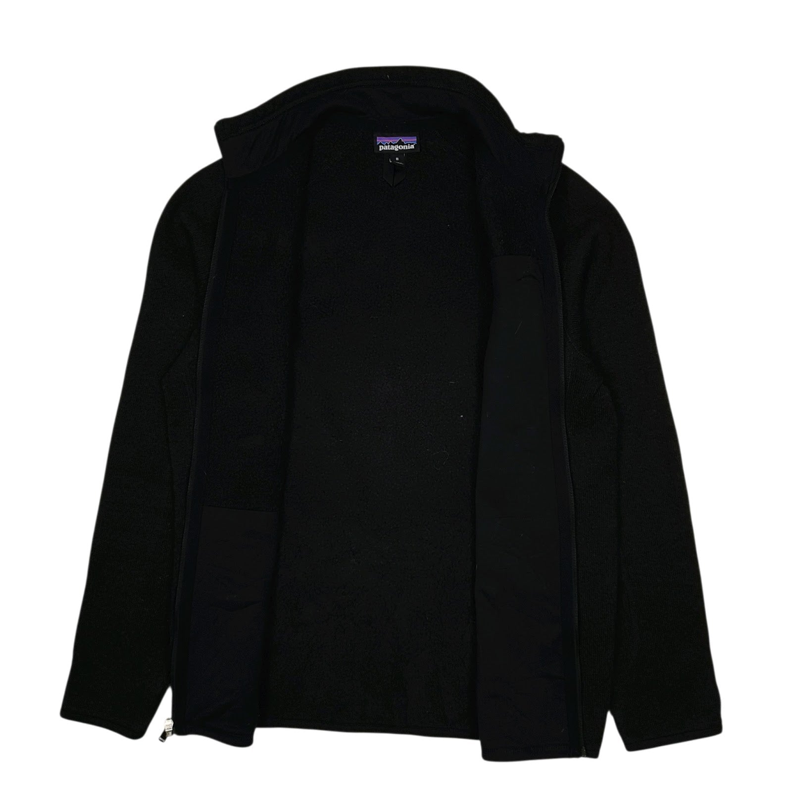 Mens Black Patagonia Better Sweater Full Zip Jumper