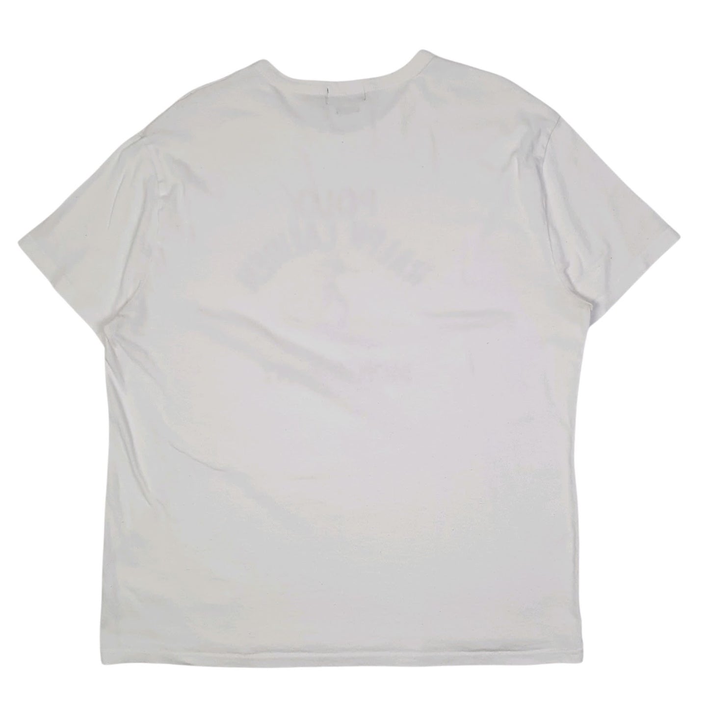 Mens White Polo Ralph Lauren Montauk NY Surfing  T Shirt