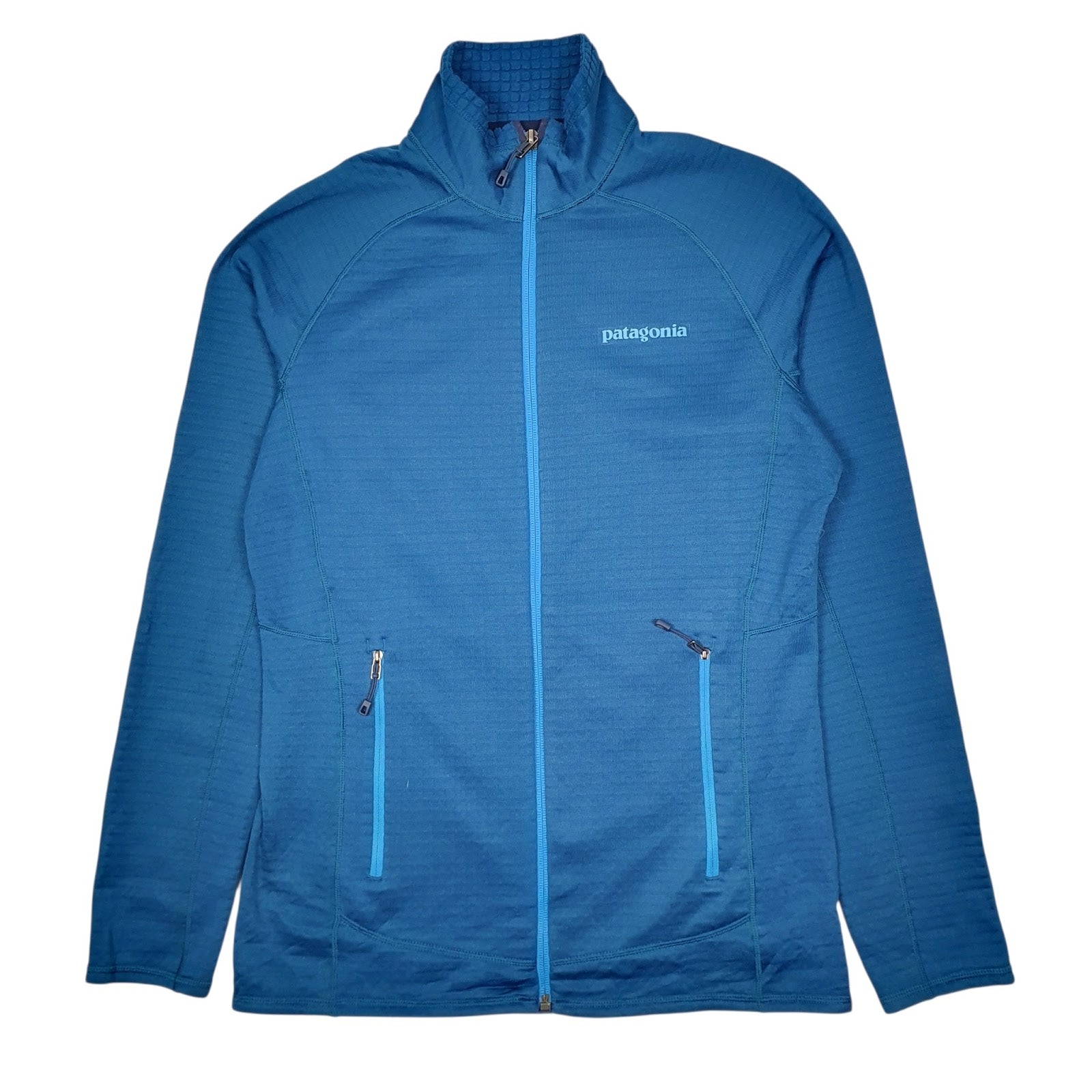 Womens Blue Patagonia R1 Jacket Full Zip Jumper