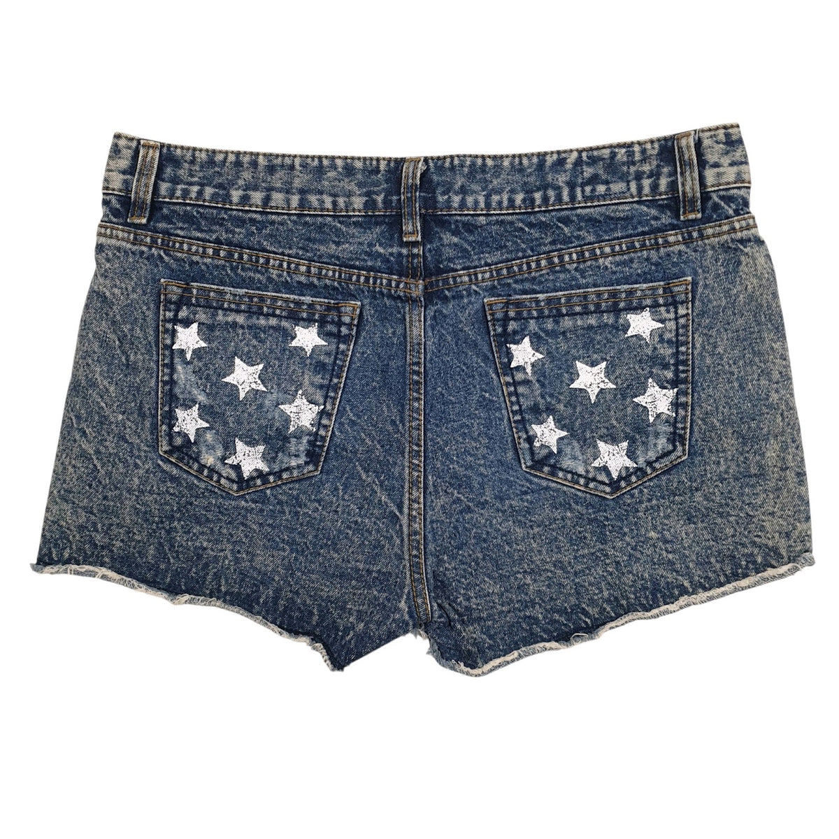 Womens Blue Big Jeans   Shorts