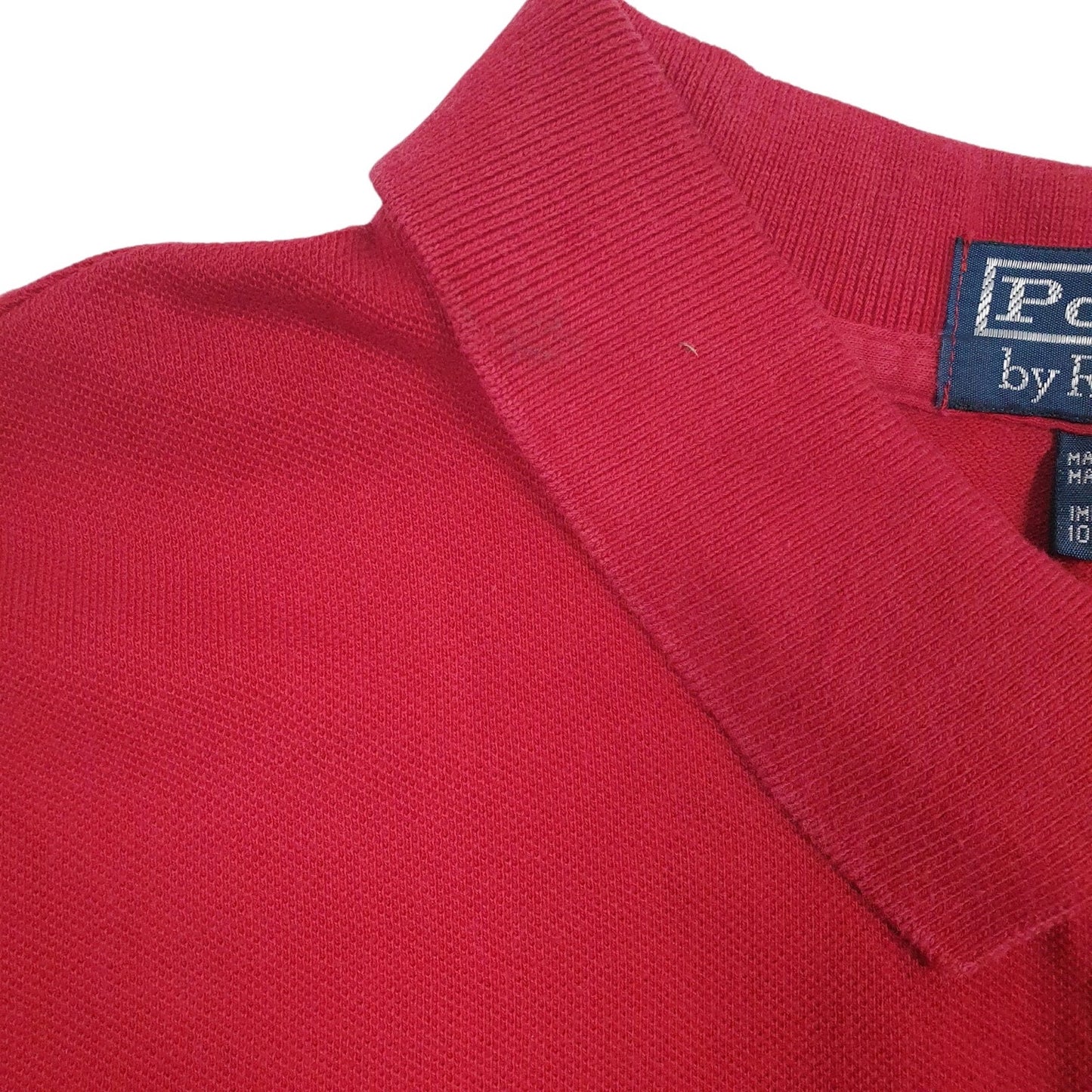Mens Red Polo Ralph Lauren Vintage 90s  Polo Shirt
