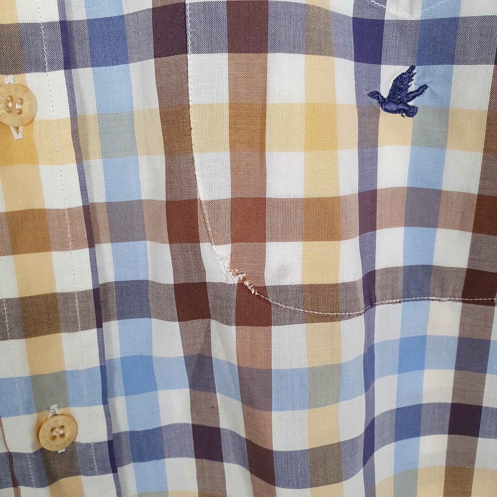 Mens Beige Brookfield   Shirt