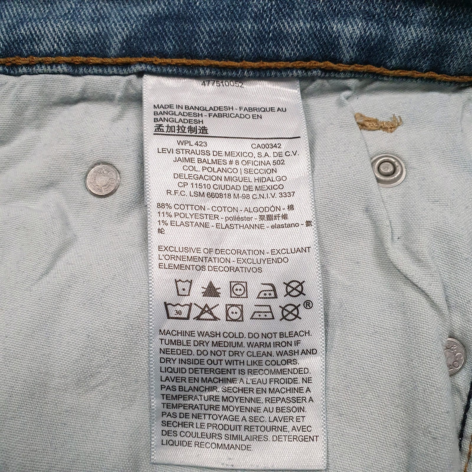 Mens Blue Levis   Jeans