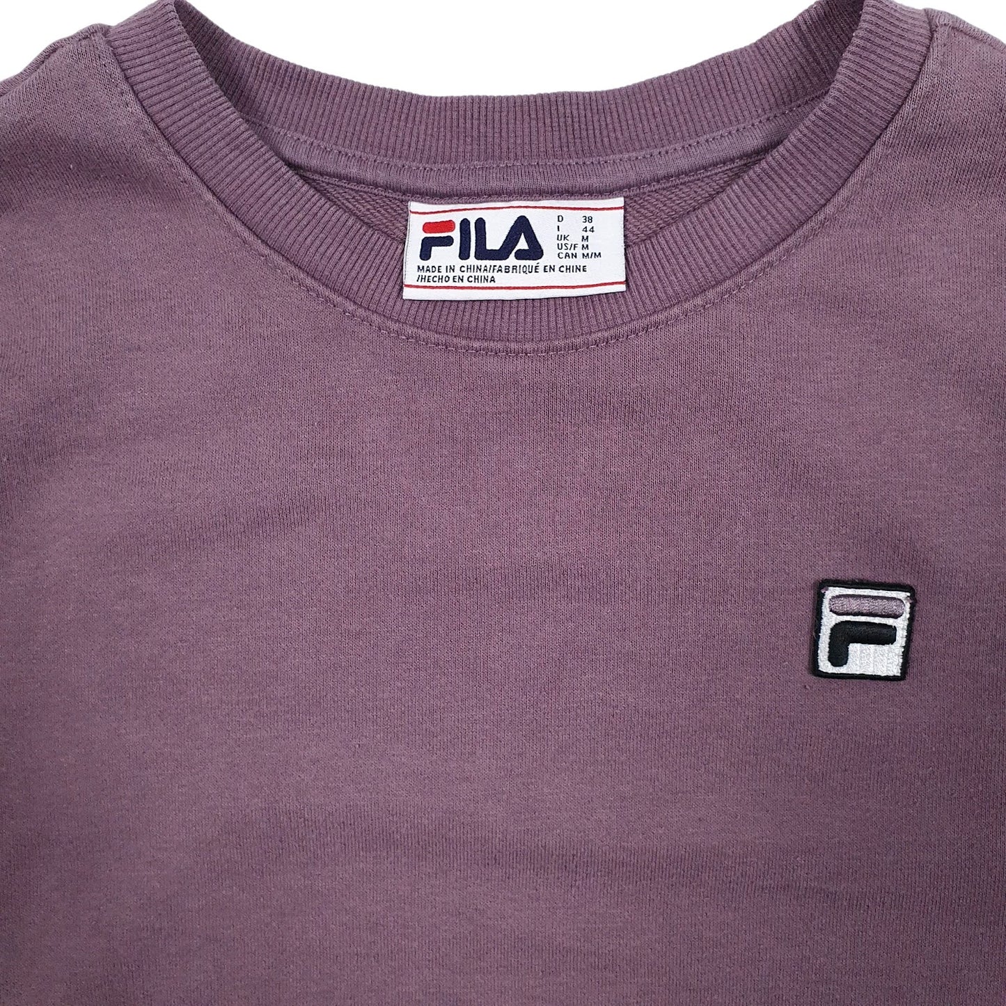 Womens Purple Fila  Crewneck Jumper