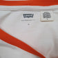 Womens White Levis Spellout  T Shirt