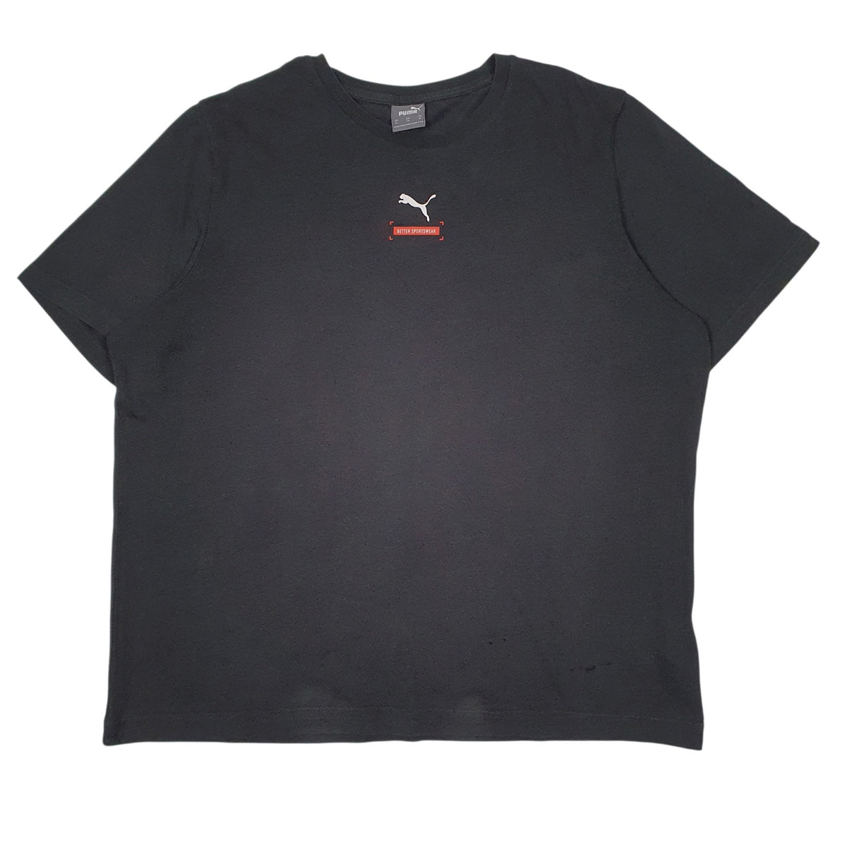 Mens Grey Puma  Short Sleeve T Shirt