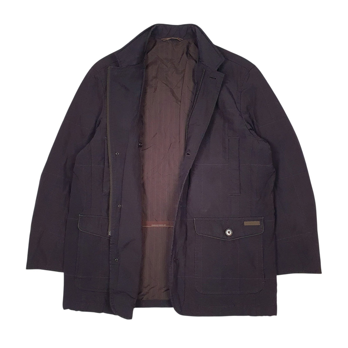 Womens Purple Crocodile   Coat