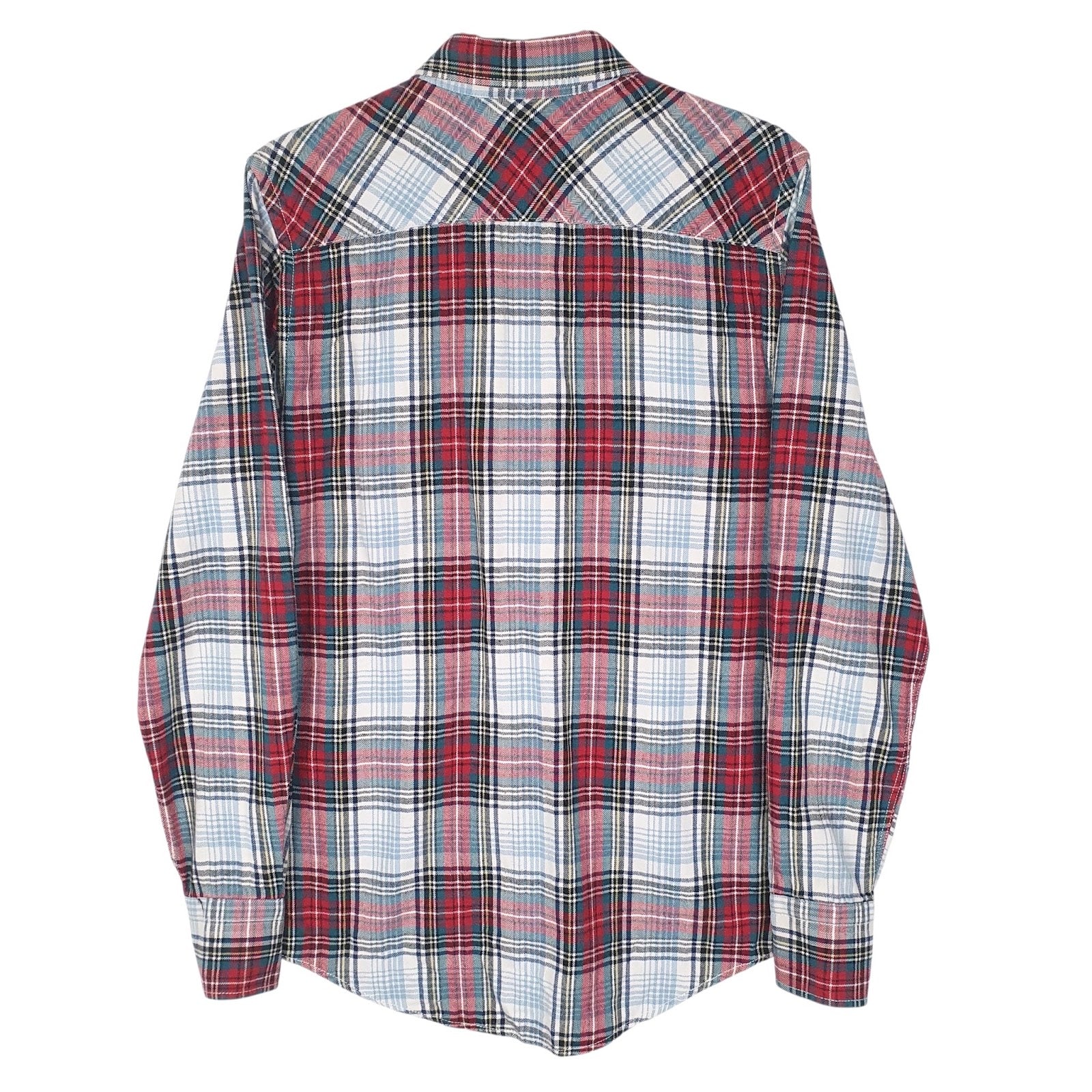 Mens White Unbranded Flannel  Shirt